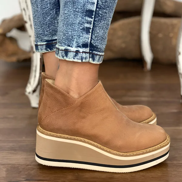 Women s Wedge Ankle Boots High Platform Shoes